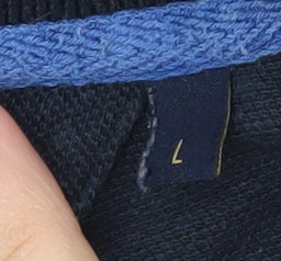 Henri Lloyd Men's Blue Striped Polo Shirt L