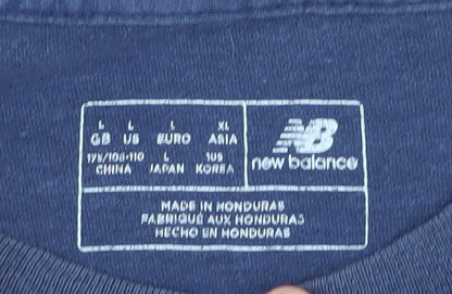 New Balance Men's Blue Graphic Sports T-Shirt L