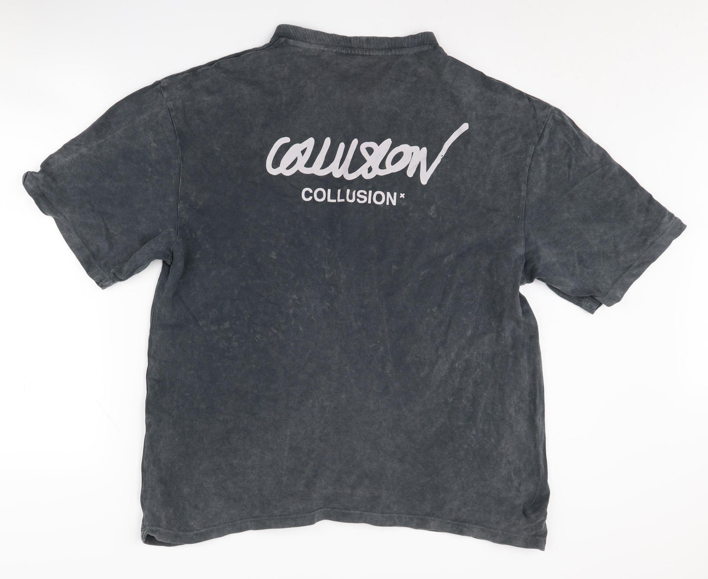 Mens UK Size M COLLUSION Black  T-Shirt