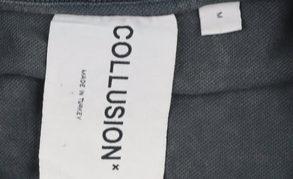 Mens UK Size M COLLUSION Black  T-Shirt