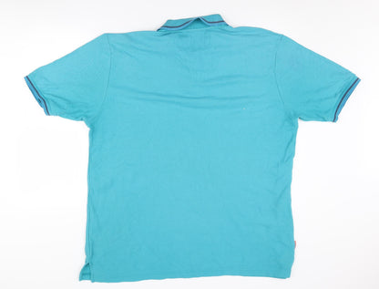 Slazenger Men's 2XL Blue Polo Shirt Short Sleeve