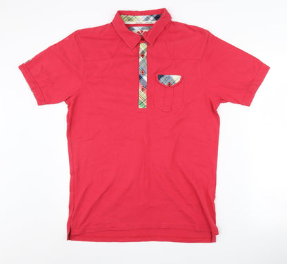 Komodo Men’s Red Cotton Polo Shirt Size 3