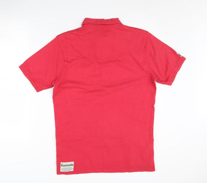 Komodo Men’s Red Cotton Polo Shirt Size 3