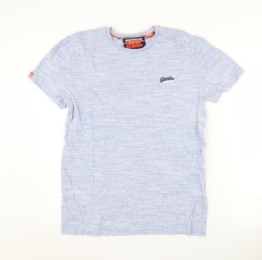 Superdry Men's Blue T-Shirt L Jersey Crew Neck