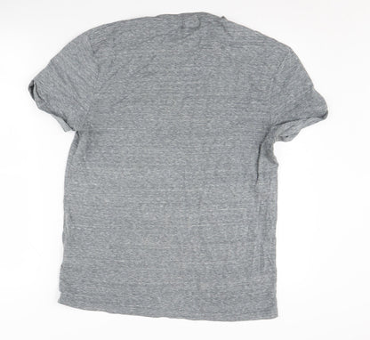 Topman Men's M Grey Graphic City Print Tee