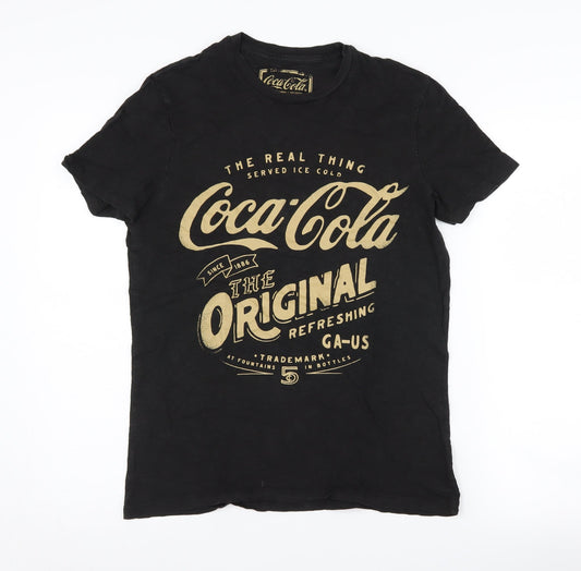 Tu Coca-Cola Black Men's S Retro Graphic T-Shirt