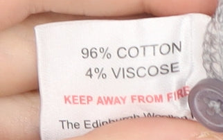 James Pringle Men's Grey Striped Polo Shirt L