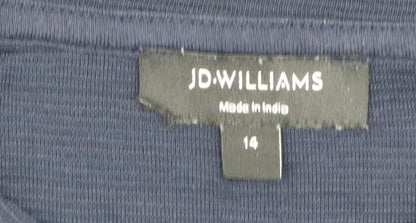 JD Williams Women's Blue Pullover Sweatshirt Size 14