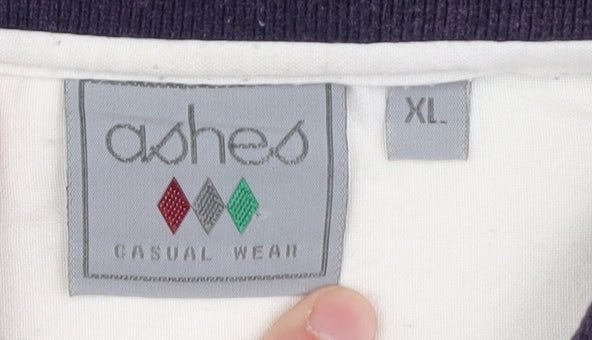 Ashes Men's Multicoloured XL Polo Shirt with Embroidery