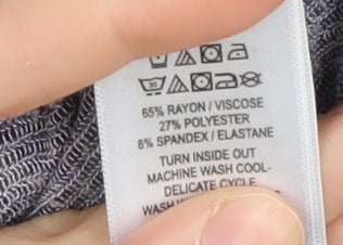 Christian Siriano Women's Blue Striped Pullover Jumper L