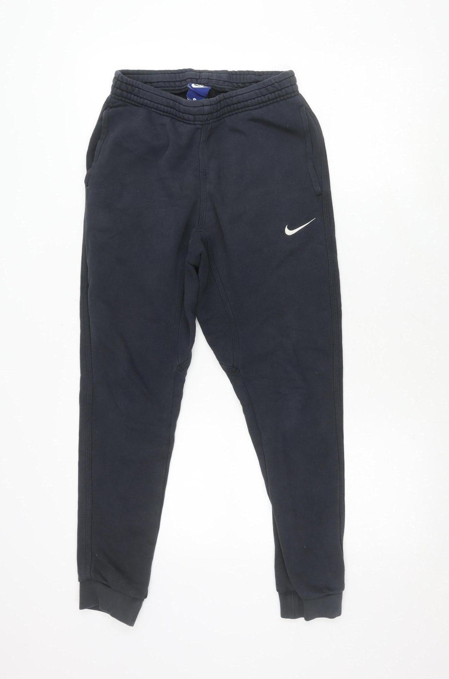 Nike Men's Black Jogger Trousers - S, Elastic Waist