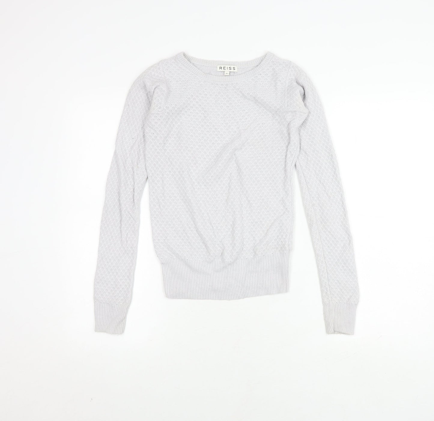 Womens UK Size XS Reiss Grey Pullover Jumper