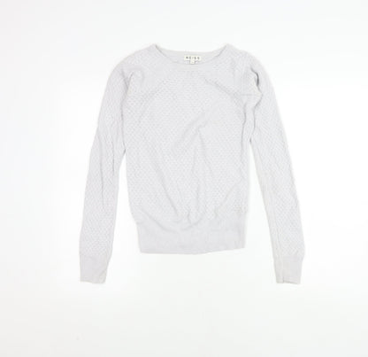 Womens UK Size XS Reiss Grey Pullover Jumper