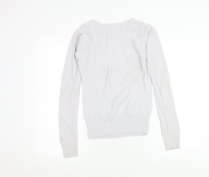 Womens UK Size XS Reiss Grey Pullover Jumper