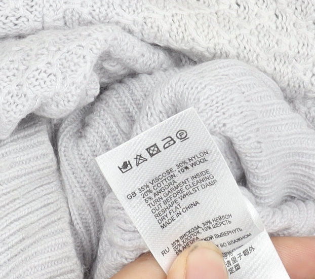 Womens UK Size XS Reiss Grey Pullover Jumper