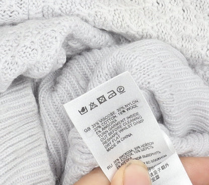 Womens UK Size XS Reiss Grey Pullover Jumper
