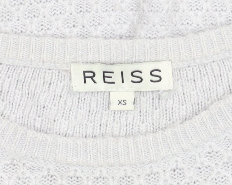 Womens UK Size XS Reiss Grey Pullover Jumper
