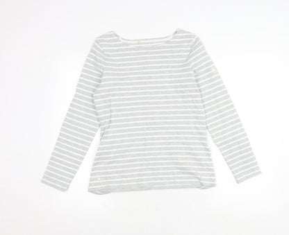 Womens UK Size 10 Joules Grey Basic T-Shirt