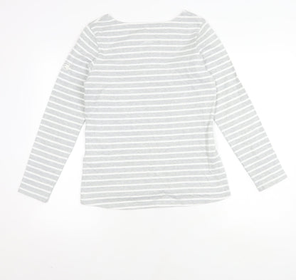 Womens UK Size 10 Joules Grey Basic T-Shirt