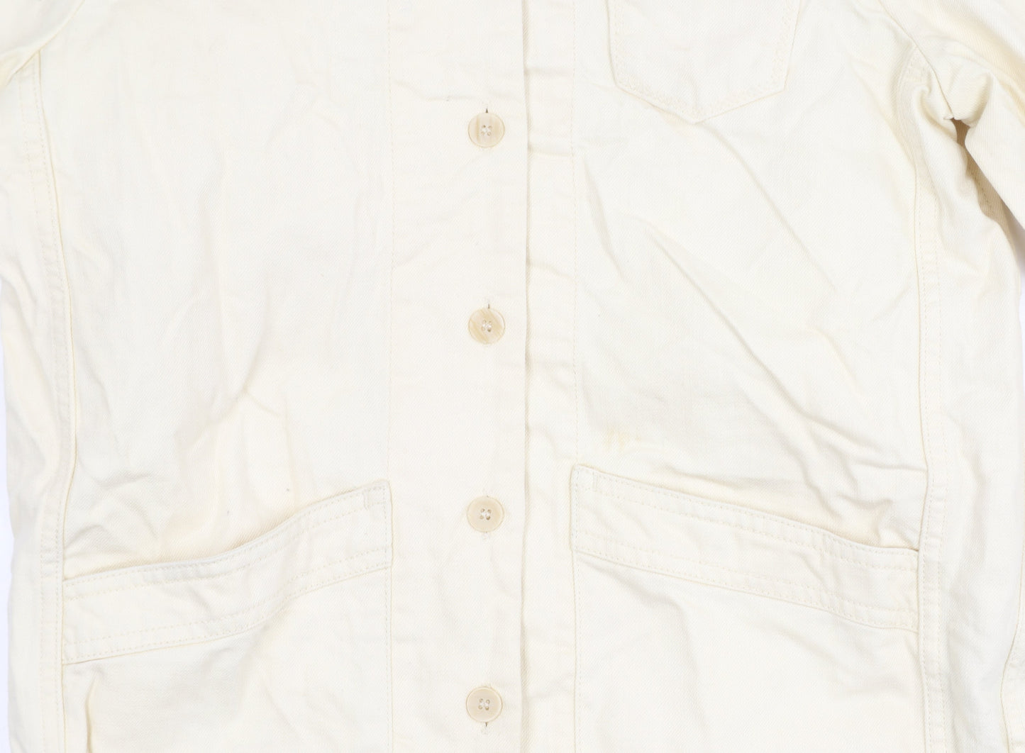 Womens UK Size 8 Superdry Ivory Basic Jacket