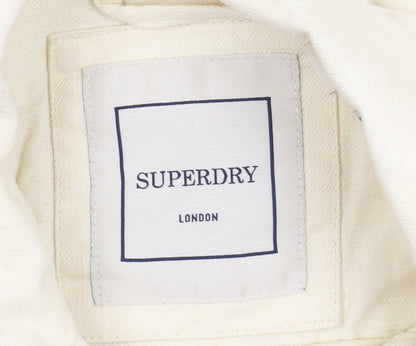 Womens UK Size 8 Superdry Ivory Basic Jacket