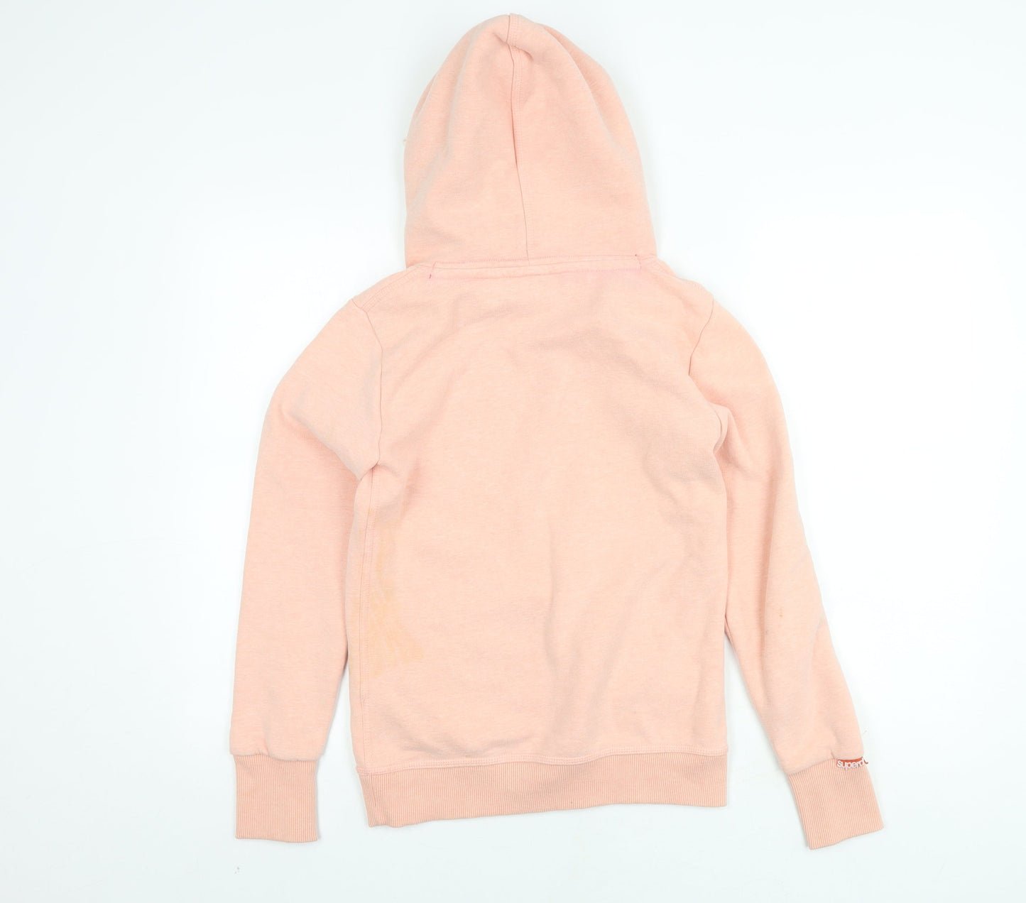 Womens UK Size XS Superdry Pink Pullover Hoodie