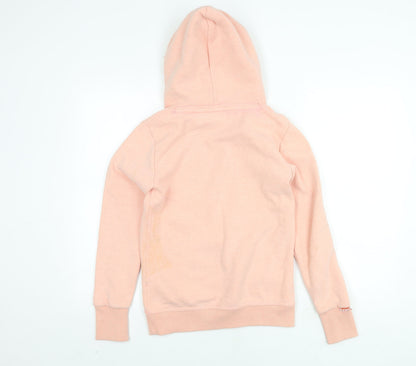 Womens UK Size XS Superdry Pink Pullover Hoodie