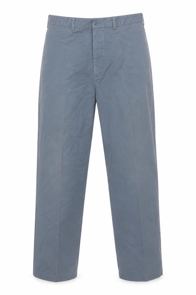 Mens UK Size L Lands' End Regular Fit Chino Grey Trousers