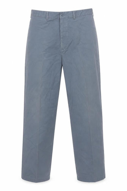 Mens UK Size L Lands' End Regular Fit Chino Grey Trousers