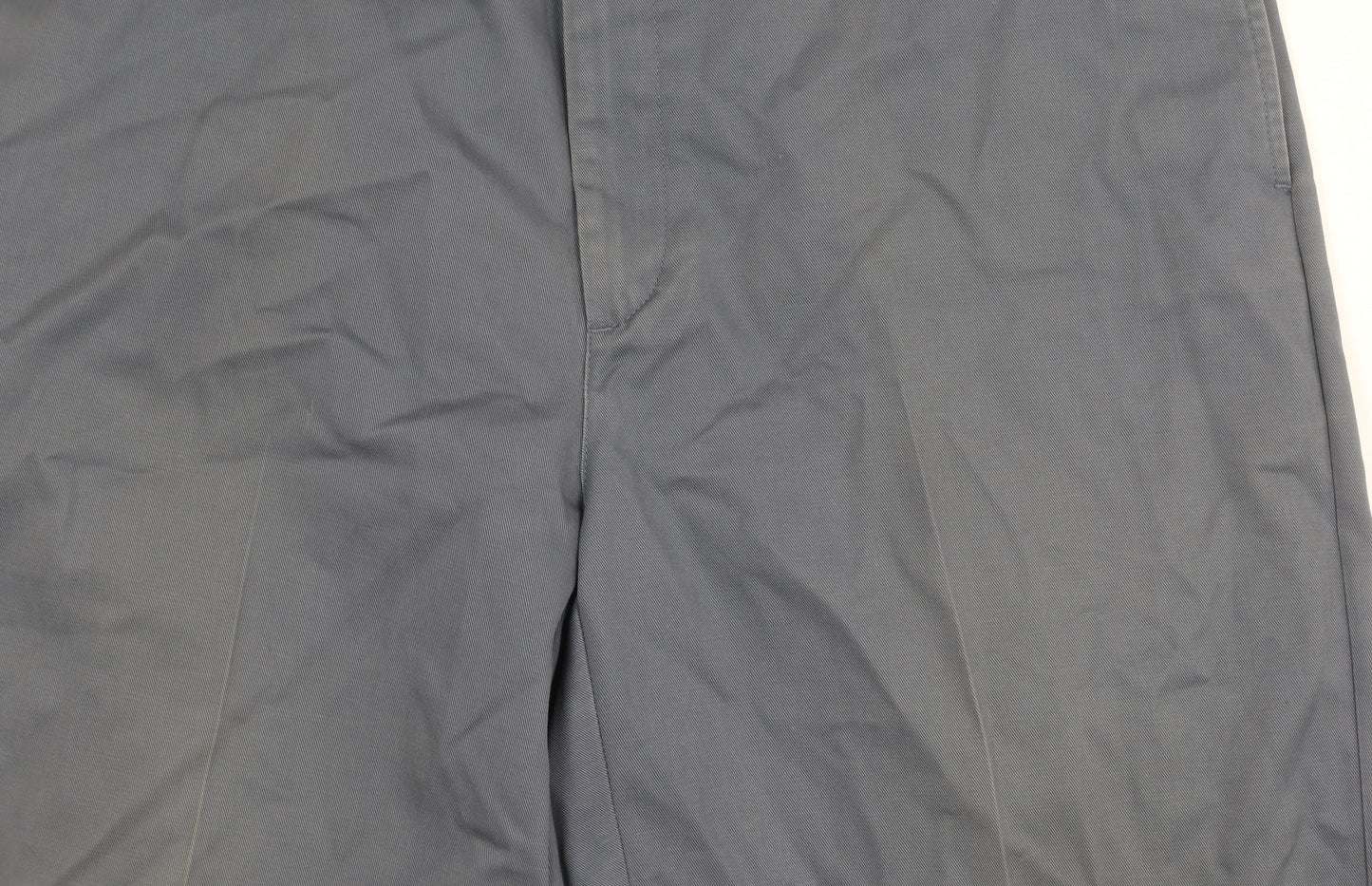 Lands' End Men's Grey Chino Trousers Size L Straight Fit