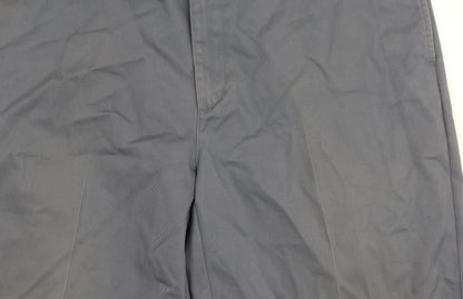 Lands' End Men's Grey Chino Trousers Size L Straight Fit