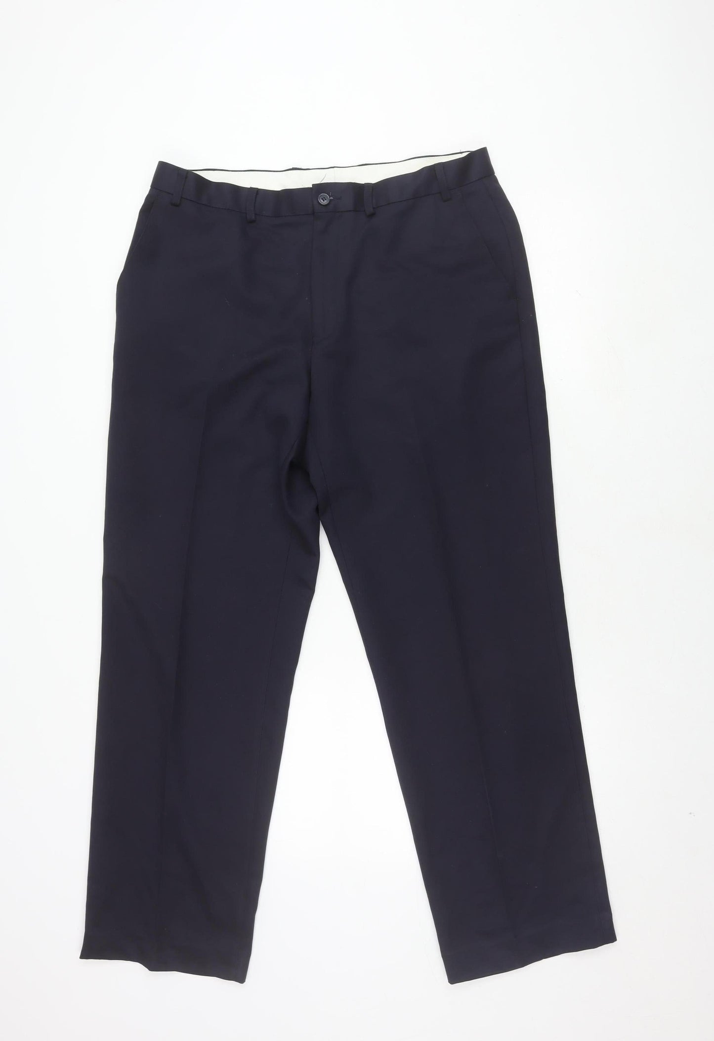 Marks and Spencer Navy Dress Pants, Men, Size 36