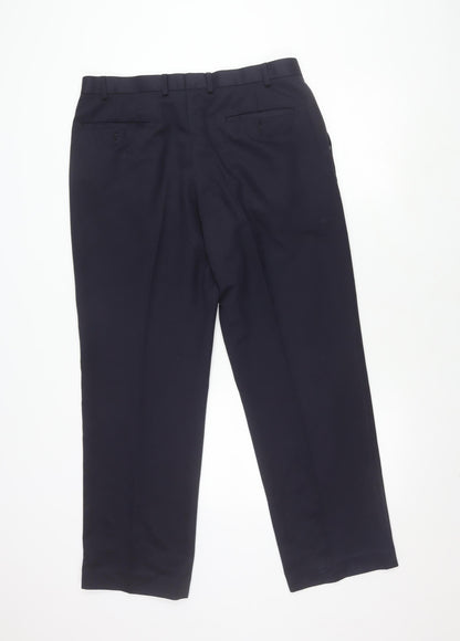 Marks and Spencer Navy Dress Pants, Men, Size 36