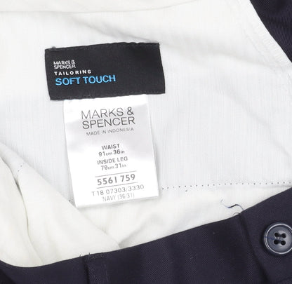 Marks and Spencer Navy Dress Pants, Men, Size 36