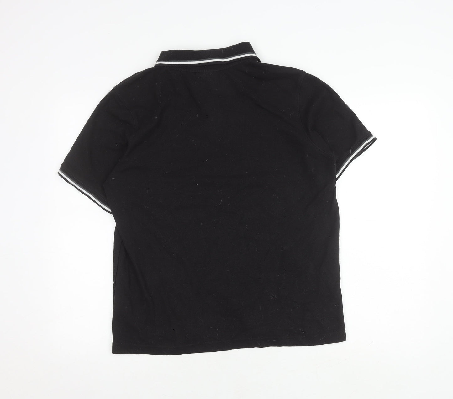 Slazenger Men's Black Polo Shirt M Short Sleeve