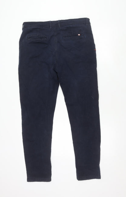 Kangol Men's Blue Chino Trousers 34 Regular Fit
