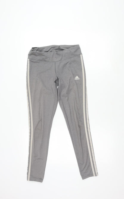 Adidas Women's Grey Slim Fit Active Trousers S