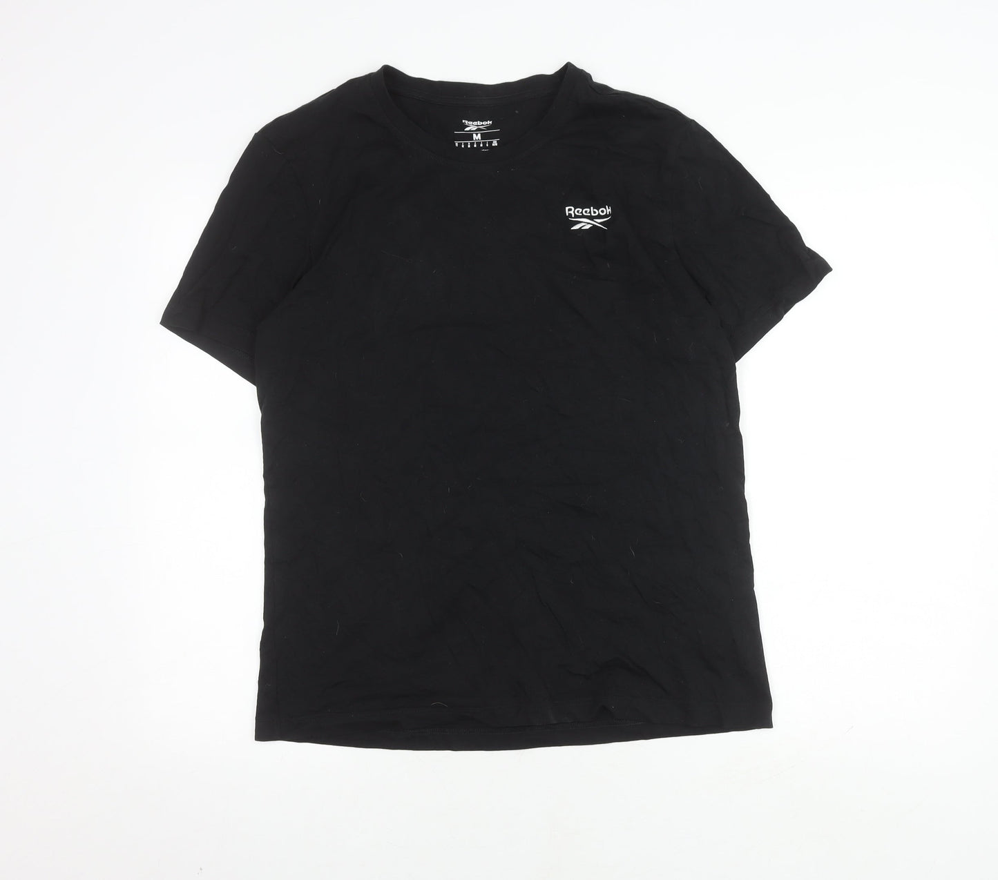 Reebok Men's Black Medium Cotton T-Shirt