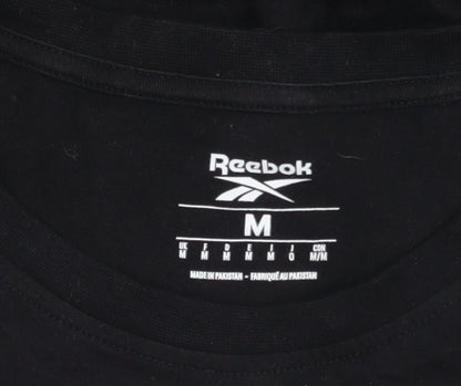 Reebok Men's Black Medium Cotton T-Shirt