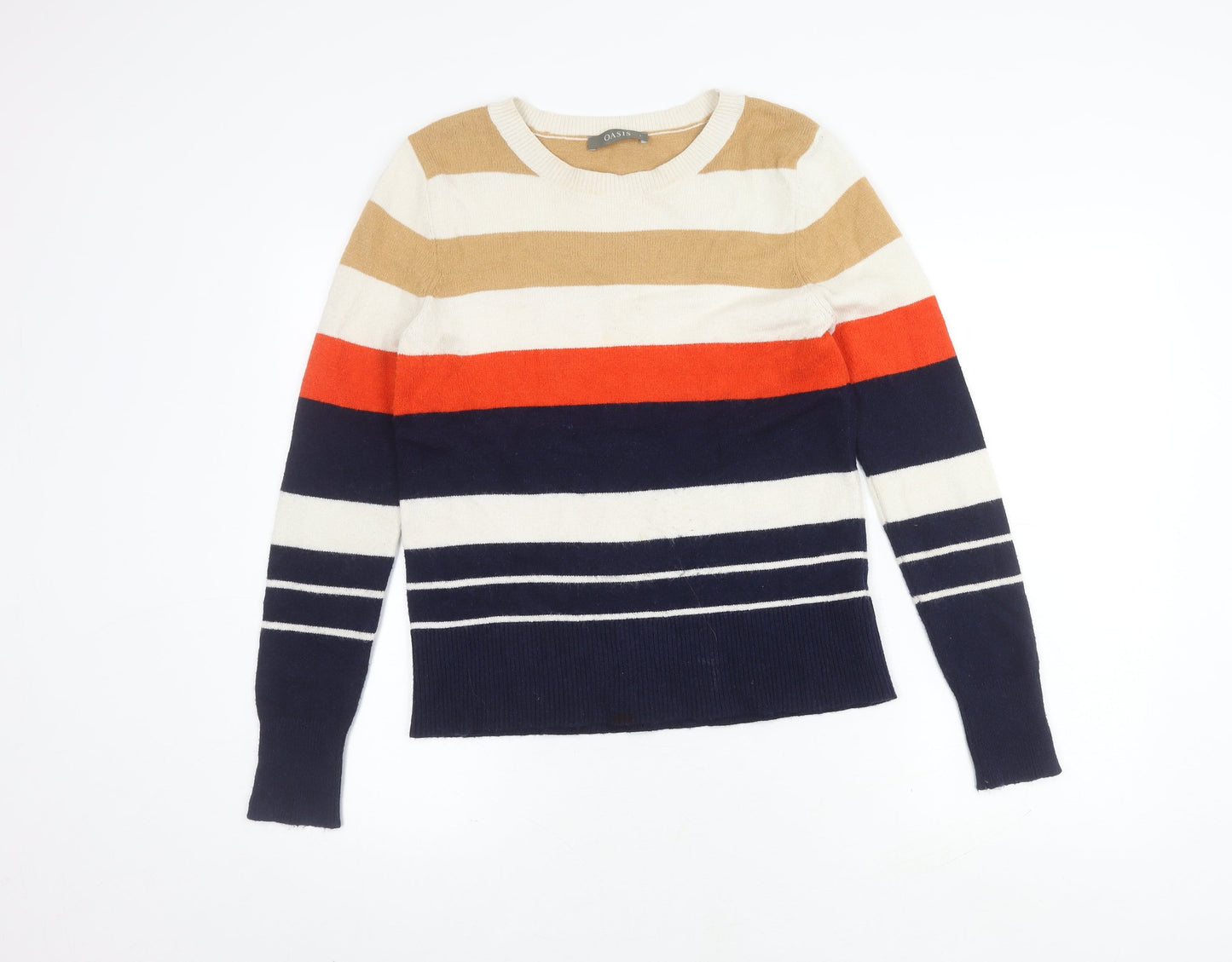 Womens UK Size S Oasis Multicoloured Pullover Jumper