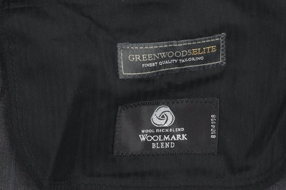 Greenwoods Elite Men's Black Wool Trousers Size L