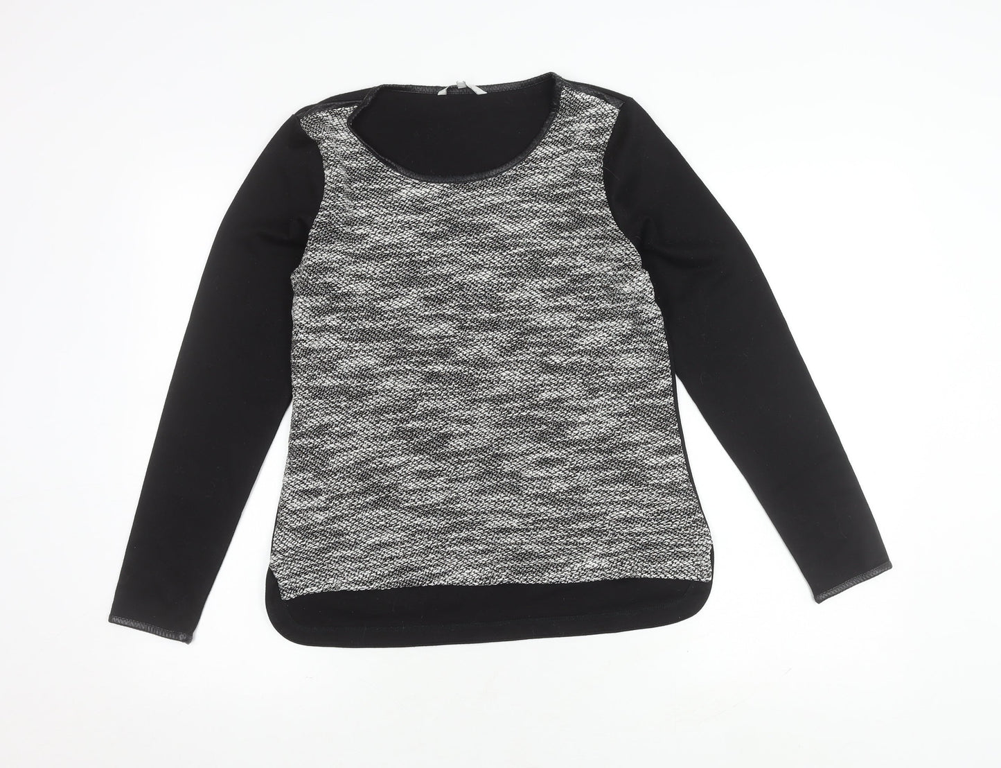 Womens UK Size S Sandwich Black Pullover Jumper