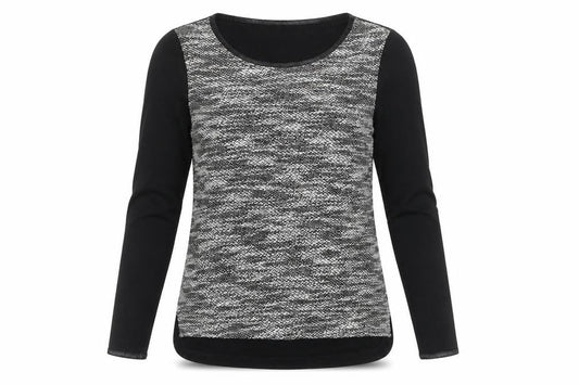 Womens UK Size S Sandwich Black Pullover Jumper