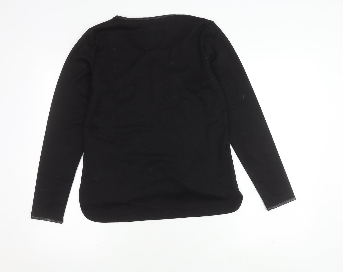 Womens UK Size S Sandwich Black Pullover Jumper