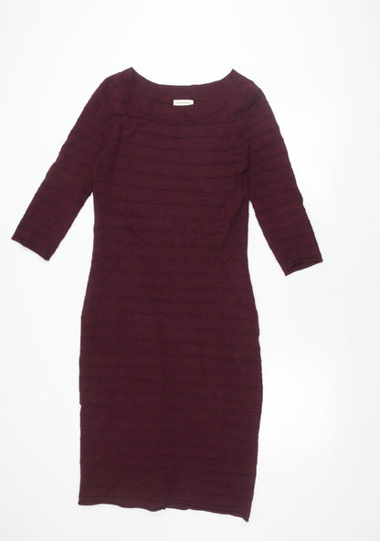 Monsoon Women's Purple Sheath Dress Size 10