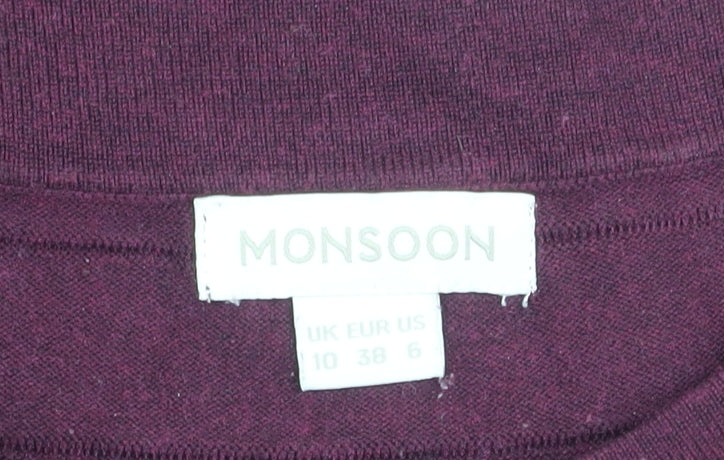 Monsoon Women's Purple Sheath Dress Size 10