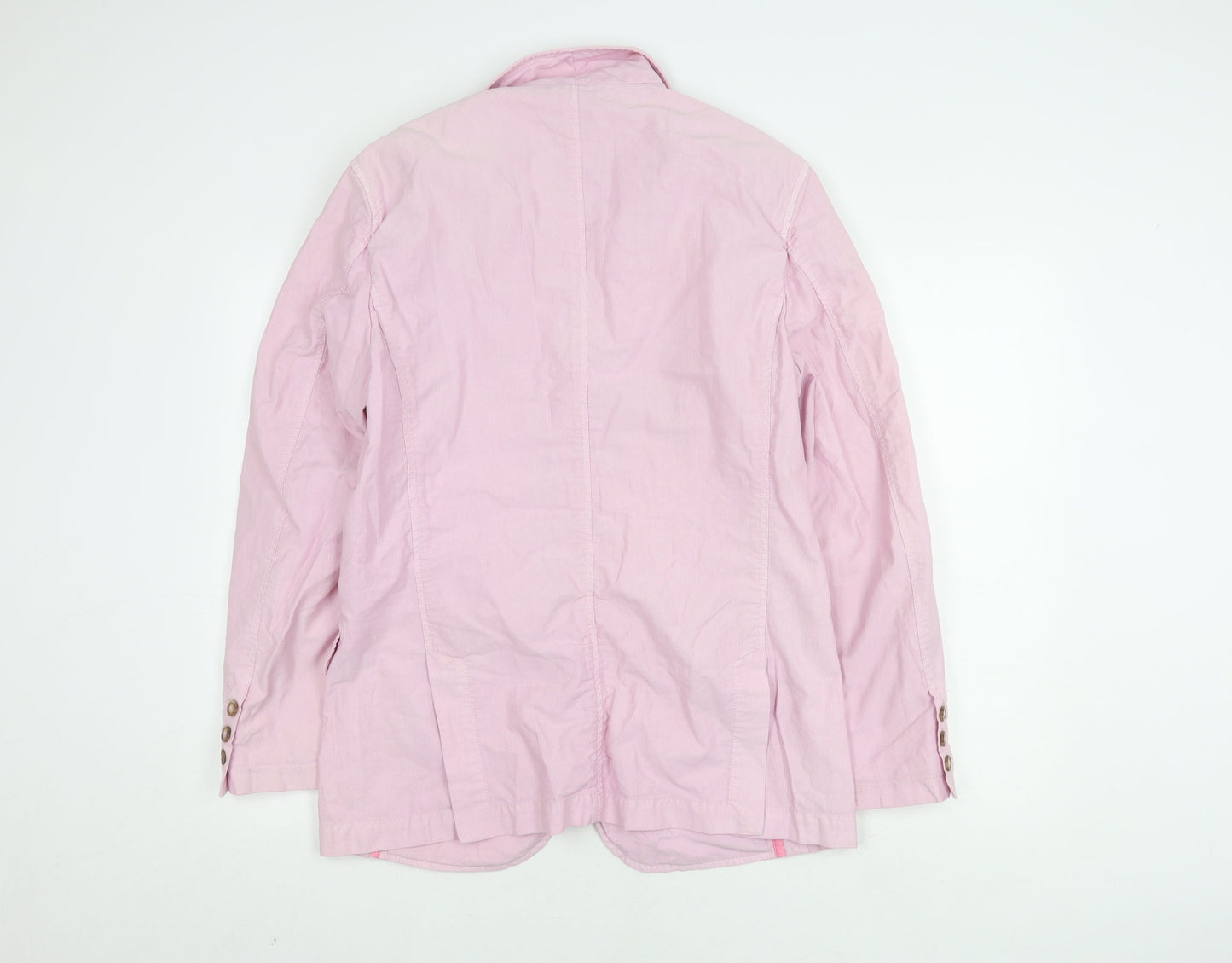 Boden Women's Pink Cotton Blazer - Size 10, Notch Lapel, 38 Chest