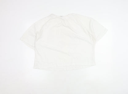 Unisex Adults UK Size 14 NBA White  T-Shirt