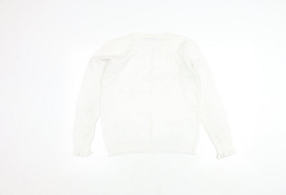 Womens UK Size 12 Warehouse White Pullover Jumper