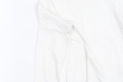 Womens UK Size 12 Warehouse White Pullover Jumper